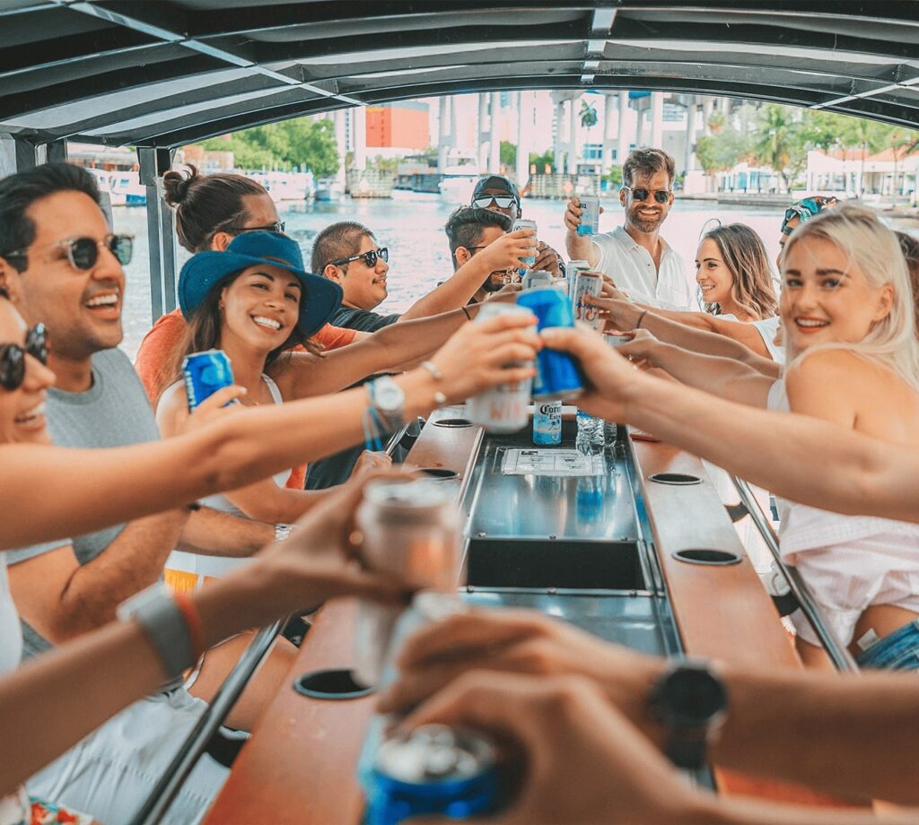 Toasting on the Paddle Pub